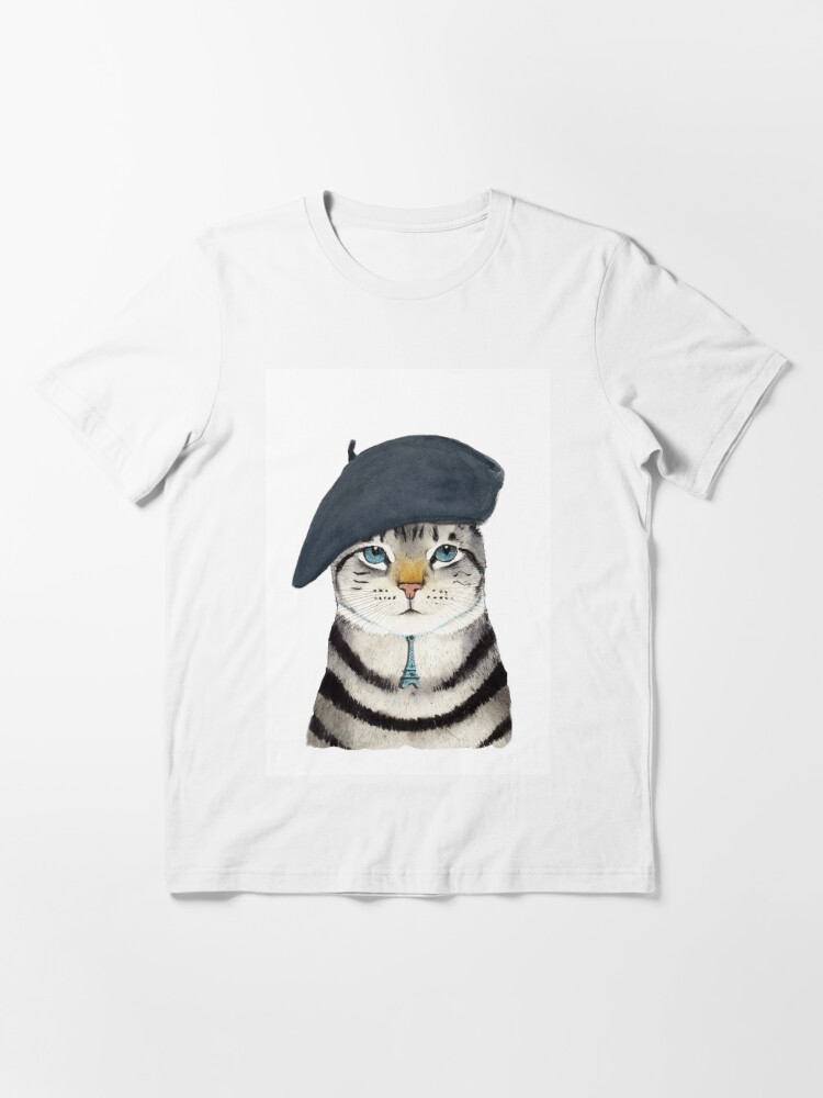 french cat shirt