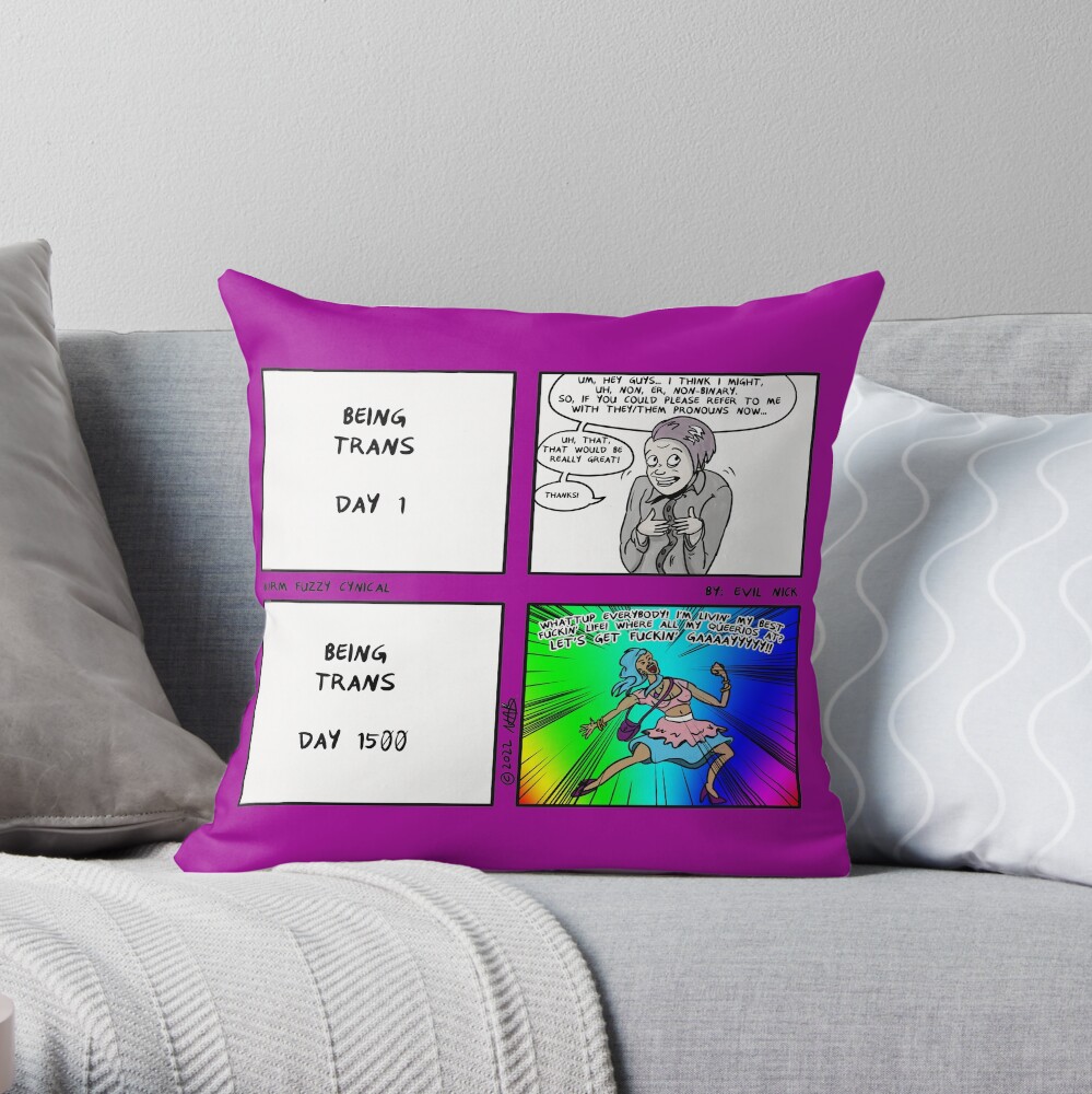 Item preview, Throw Pillow designed and sold by Evil-Nick.