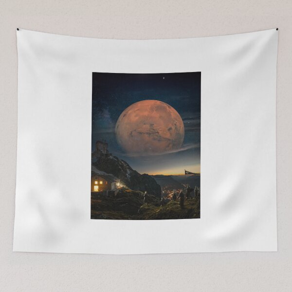Item preview, Humans in front of mars designed and sold by pirikiti64-.