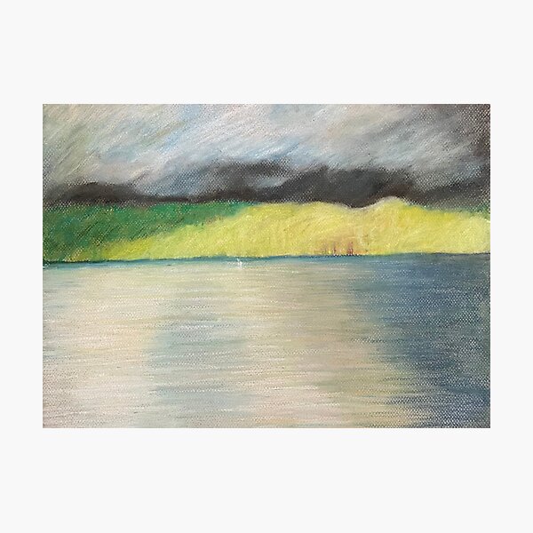 Dark Storm Lake in Time Photographic Print
