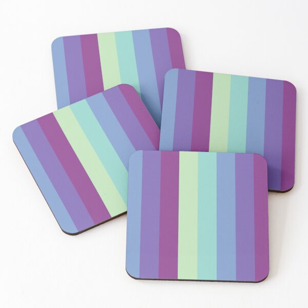 Item preview, Purple Blue Gradient Vertical Five Stripes  designed and sold by LoloTrends.