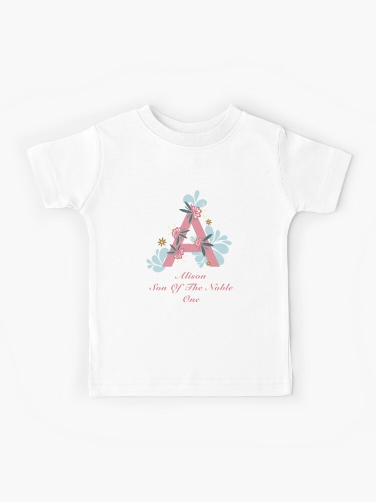 Signification du pr nom Alison T shirt enfant