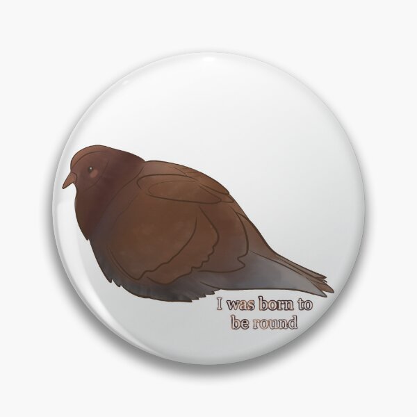 Item preview, Round Brown Pigeon  designed and sold by LoraLoo.