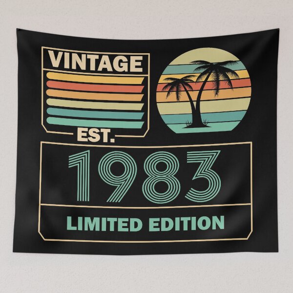 Item preview, Vintage Aged to perfection est 1983 designed and sold by Rami Khalifah.