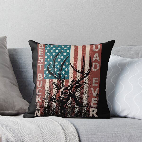 Item preview, Best Buckin Dad Ever, American Deer Hunter With USA Flag, Gift For Deer Hunters Patriotic designed and sold by SaliDesigner.
