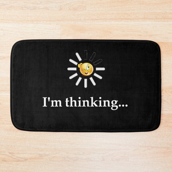 Item preview, I am thinking ?  designed and sold by MonaLisaStore.