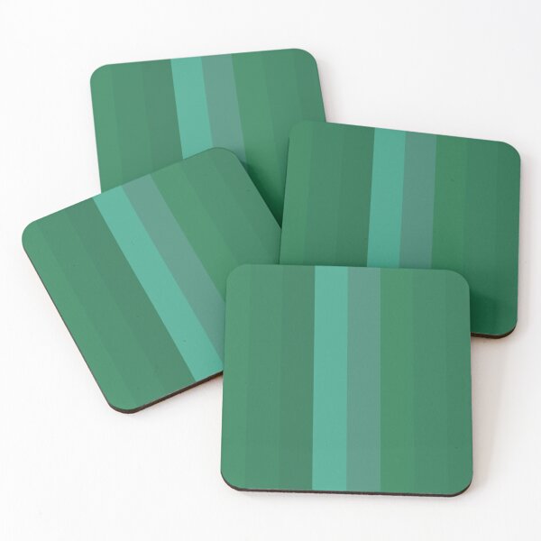 Item preview, Green Teal Gradient Vertical Five Stripes  designed and sold by LoloTrends.