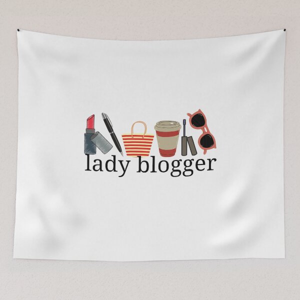 Item preview, female blogger simple design  designed and sold by Creativity Zone.