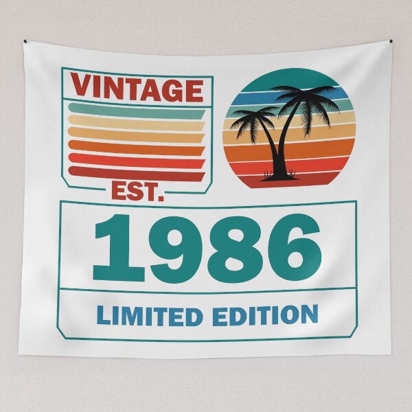 Item preview, Vintage Aged to perfection est 1986 designed and sold by Rami Khalifah.