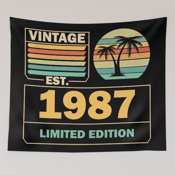 Item preview, Vintage Aged to perfection est 1987 designed and sold by Rami Khalifah.