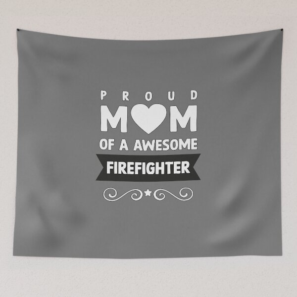 Item preview, proud mom of a firefighter designed and sold by vooART.