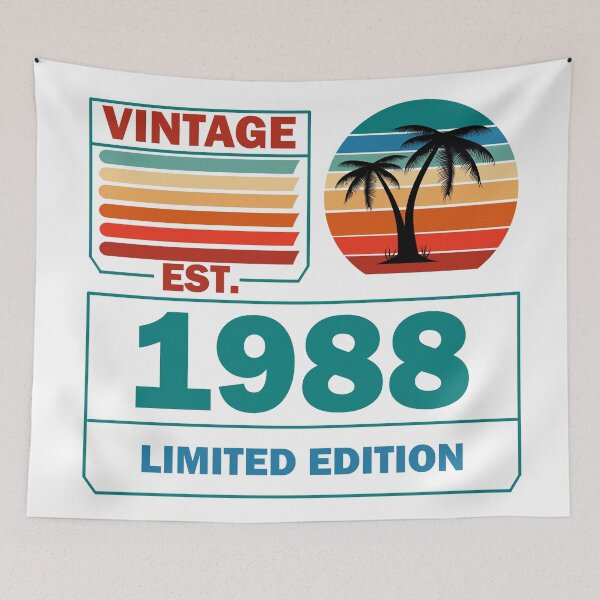 Item preview, Vintage Aged to perfection est 1988 designed and sold by Rami Khalifah.