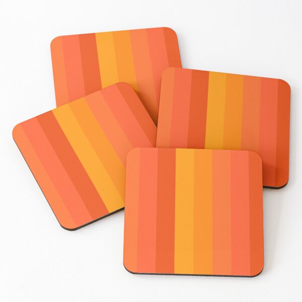 Item preview, Orange Yellow Gradient Vertical Five Stripes  designed and sold by LoloTrends.