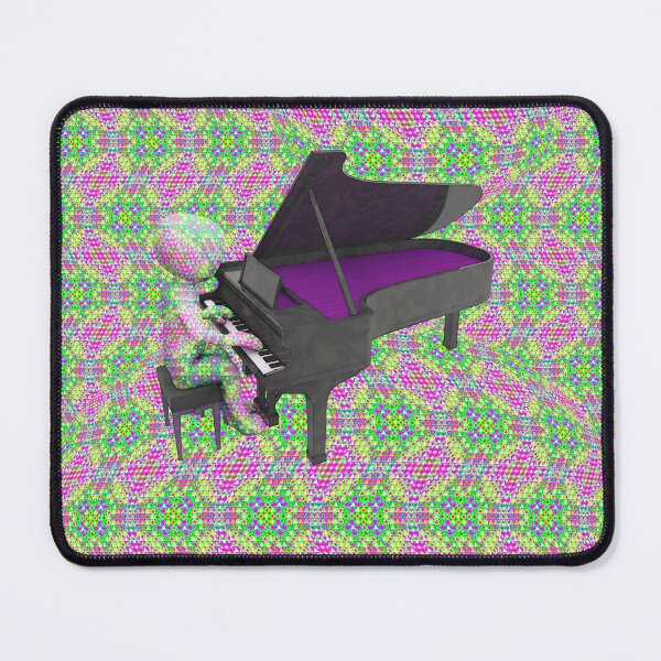 Item preview, Psychedelic Piano Player - Too Much Version in Pink designed and sold by JoanNinjaHen.