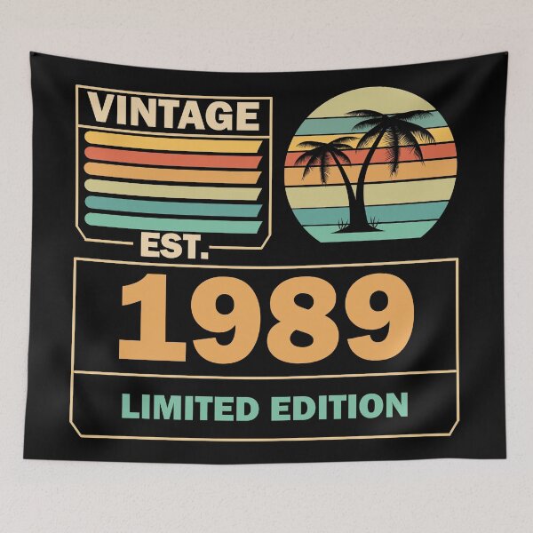 Item preview, Vintage Aged to perfection est 1989 designed and sold by Rami Khalifah.