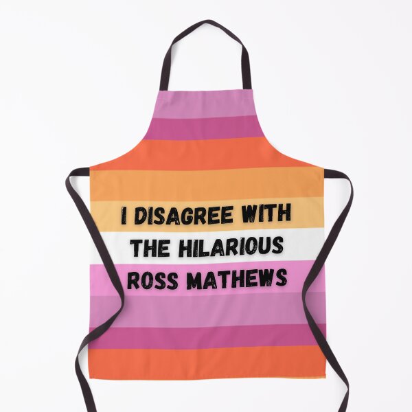 Item preview, i disagree with the hilarious ross mathews (black text, lesbian flag) designed and sold by tessismore.