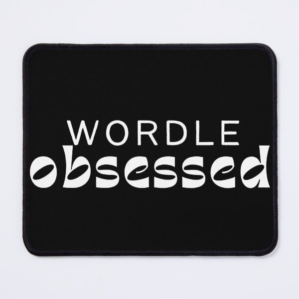 Item preview, wordle obsessed positive quote black and white illusrtration. designed and sold by Coolclassy.