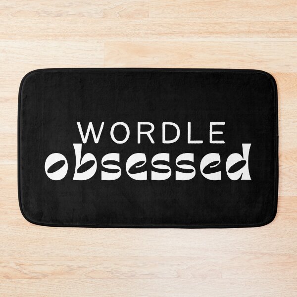 Item preview, wordle obsessed positive quote black and white illusrtration. designed and sold by Coolclassy.