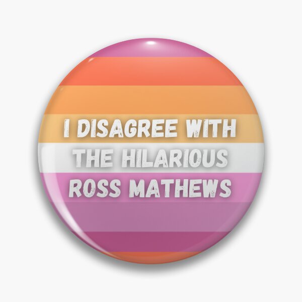 Item preview, i disagree with the hilarious ross mathews (white text, lesbian flag) designed and sold by tessismore.
