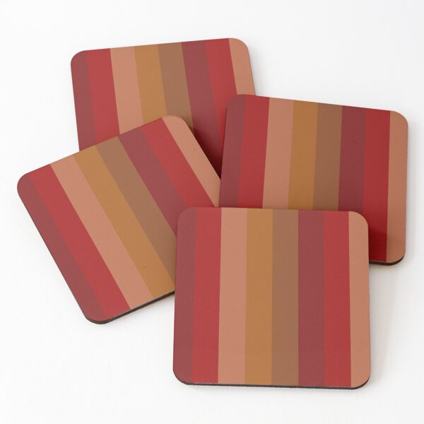 Item preview, Dark Red and Brown Gradient Vertical Five Stripes  designed and sold by LoloTrends.