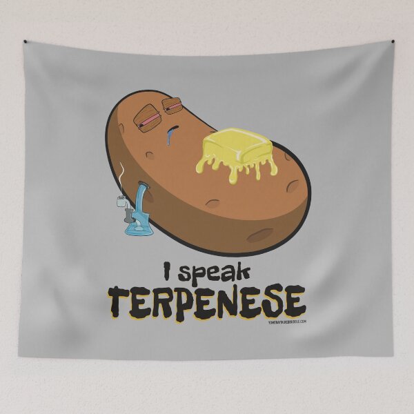 Item preview, Stoned baked potato cartoon-I speak Terpenese  designed and sold by YomeHayin.