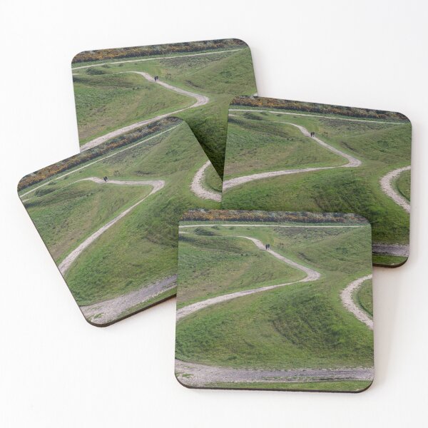 Item preview, Winding walking paths in the landscape of Northumberlandia Park in Northern England designed and sold by WorldScenery.