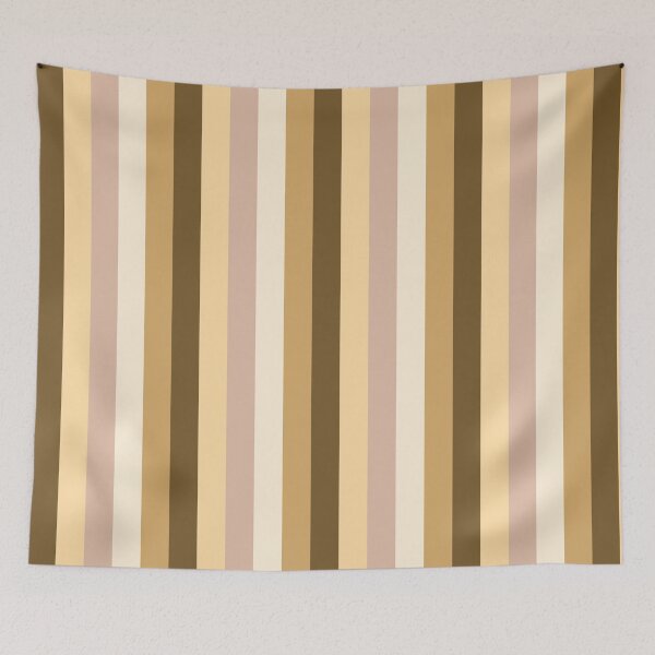 Item preview, Brown Beige Gradient Vertical Five Stripes  designed and sold by LoloTrends.