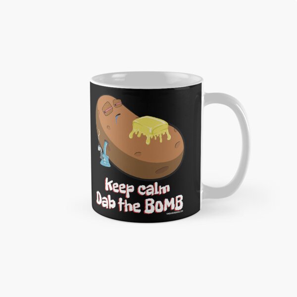 Item preview, Stoned baked potato cartoon-keep calm dab the bomb designed and sold by YomeHayin.