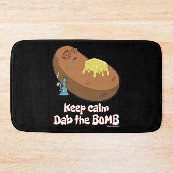 Item preview, Stoned baked potato cartoon-keep calm dab the bomb designed and sold by YomeHayin.