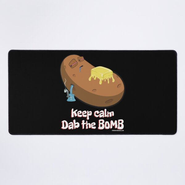 Item preview, Stoned baked potato cartoon-keep calm dab the bomb designed and sold by YomeHayin.