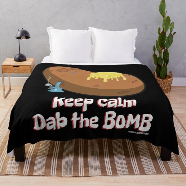 Item preview, Stoned baked potato cartoon-keep calm dab the bomb designed and sold by YomeHayin.