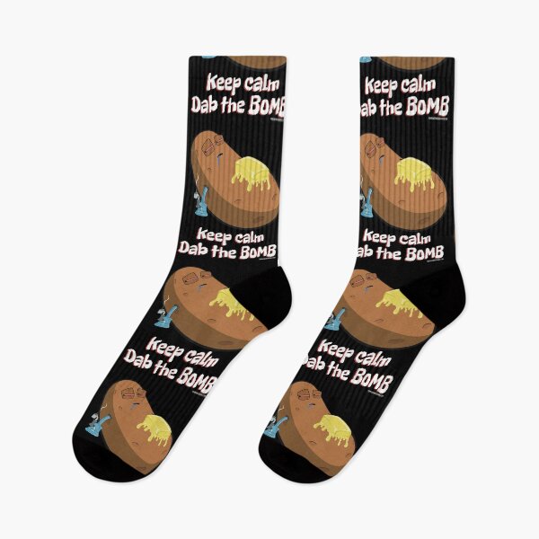 Item preview, Stoned baked potato cartoon-keep calm dab the bomb designed and sold by YomeHayin.