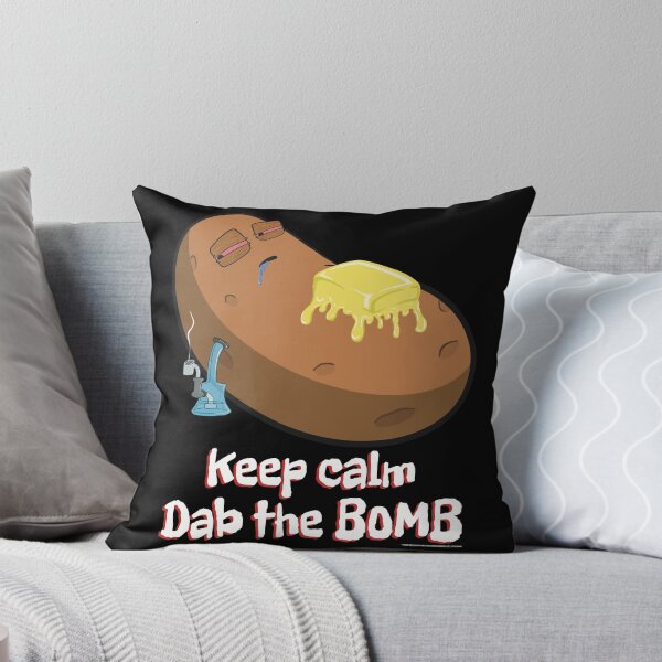 Item preview, Stoned baked potato cartoon-keep calm dab the bomb designed and sold by YomeHayin.