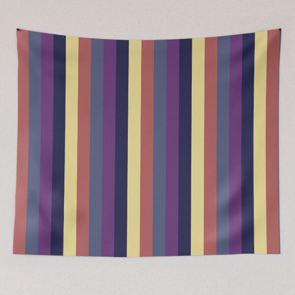 Item preview, Beige Blue Purple Gradient Vertical Five Stripes  designed and sold by LoloTrends.