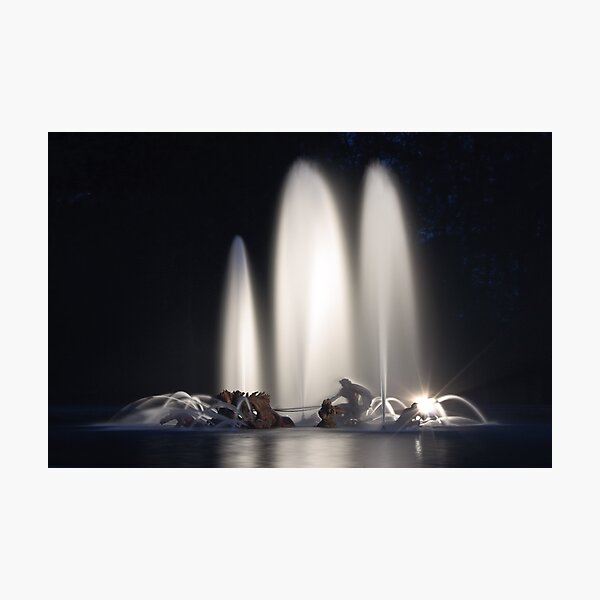 Great nocturnal waters - Versailles Photographic Print