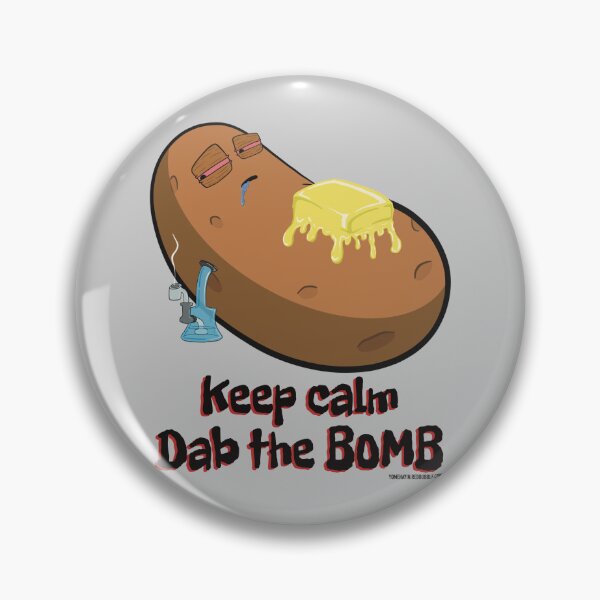 Item preview, Stoned baked potato cartoon-keep calm dab the bomb designed and sold by YomeHayin.