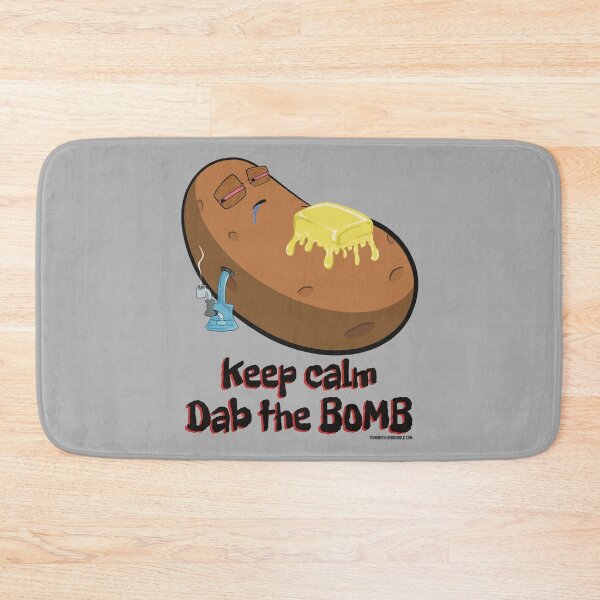 Item preview, Stoned baked potato cartoon-keep calm dab the bomb designed and sold by YomeHayin.