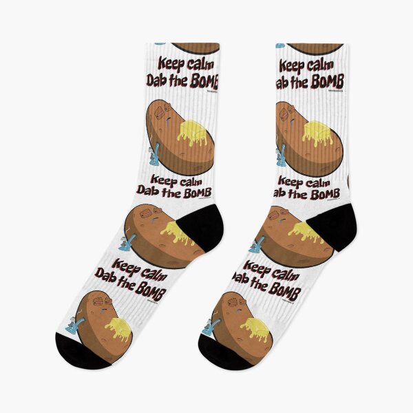Item preview, Stoned baked potato cartoon-keep calm dab the bomb designed and sold by YomeHayin.