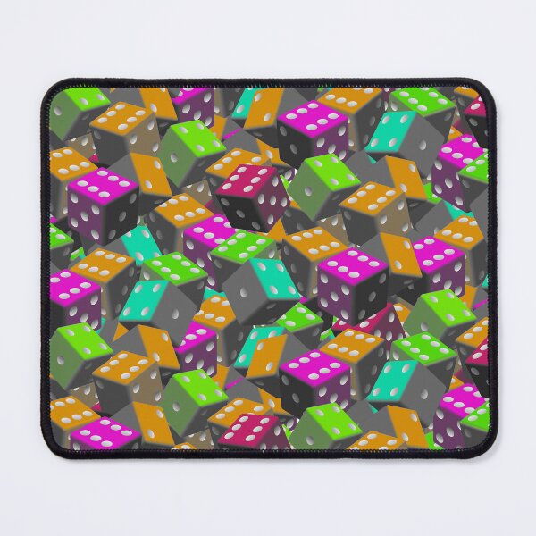 Item preview, Dice Pattern - Grey/Orange/Green designed and sold by JoanNinjaHen.
