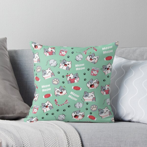 Item preview, Meow Meow Cat on Green designed and sold by Jack-and-Winnie.