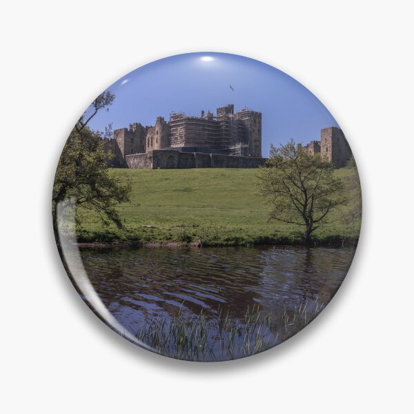Item preview, Scenic view of Alnwick Castle from the River Aln in Northern England designed and sold by WorldScenery.