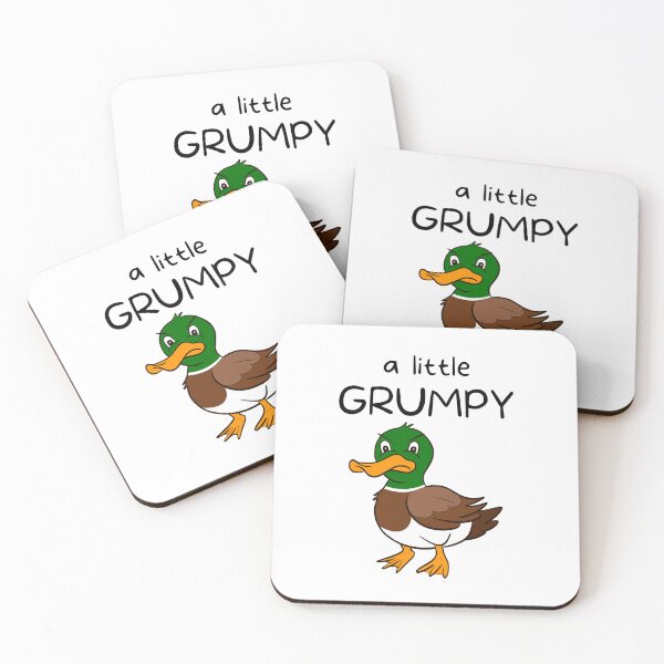 Item preview, A little Grumpy Duck Cartoon Drawing designed and sold by SparkyMae.