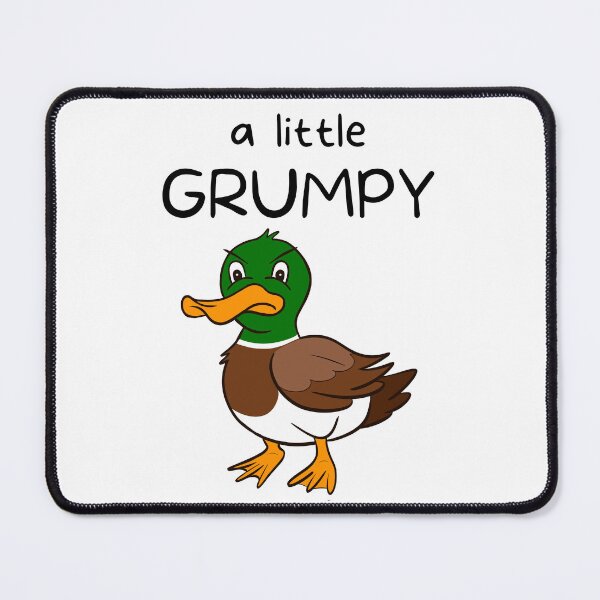Item preview, A little Grumpy Duck Cartoon Drawing designed and sold by SparkyMae.