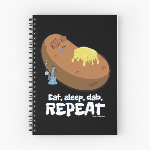 Item preview, Stoned baked potato cartoon-eat sleep dab repeat  designed and sold by YomeHayin.