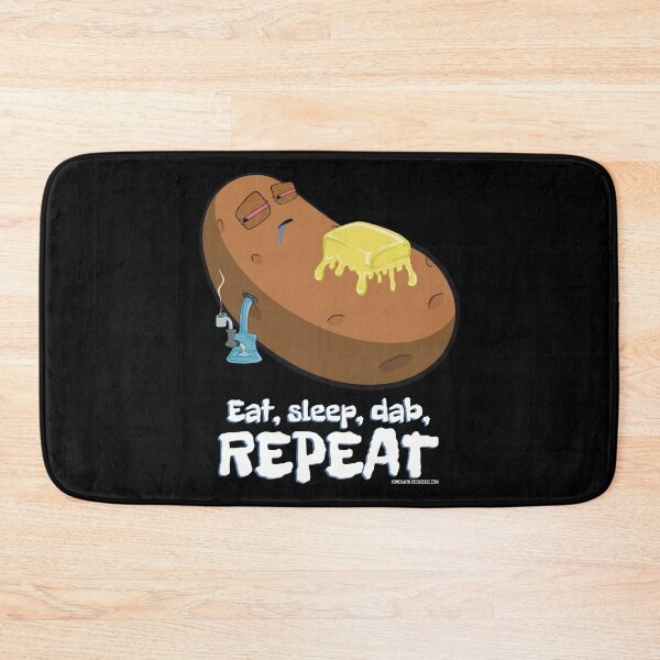 Item preview, Stoned baked potato cartoon-eat sleep dab repeat  designed and sold by YomeHayin.