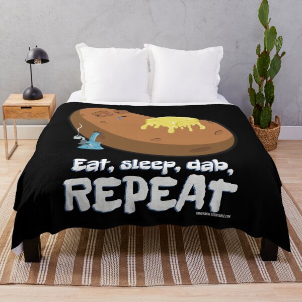 Item preview, Stoned baked potato cartoon-eat sleep dab repeat  designed and sold by YomeHayin.