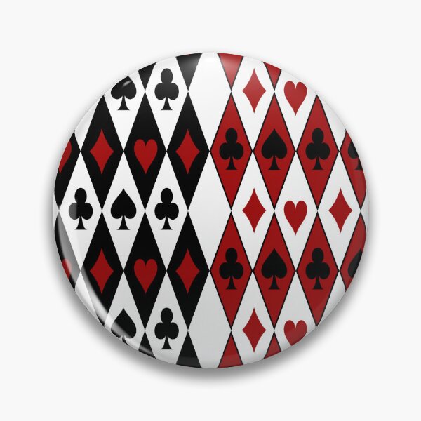 Item preview, Playing Card Suits Pattern Hearts Spades Diamonds Clovers Clowncore Circuscore designed and sold by PirateAvocado.