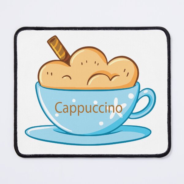 Item preview, Cappuccino Coffee in blue cup. designed and sold by FastHub.