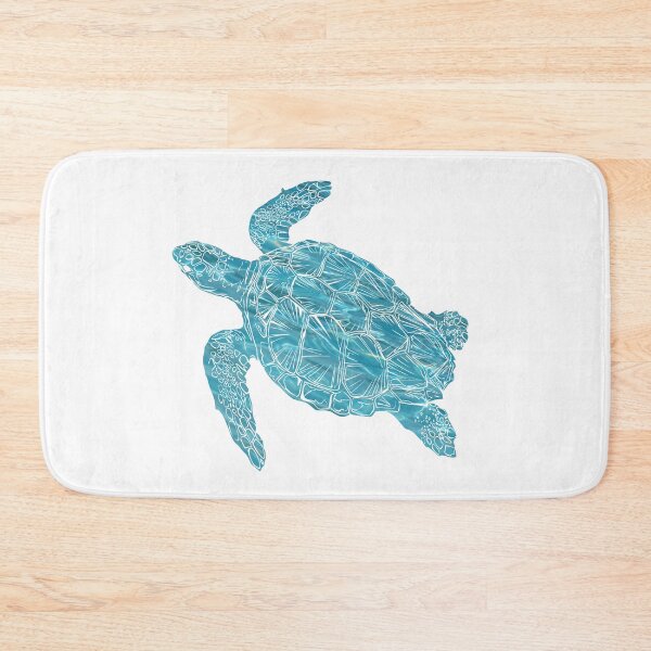 Item preview, Aqua Blue Turtle - Blue Water Tortoise designed and sold by molamode.