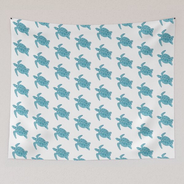 Item preview, Aqua Blue Turtle - Blue Water Tortoise designed and sold by molamode.